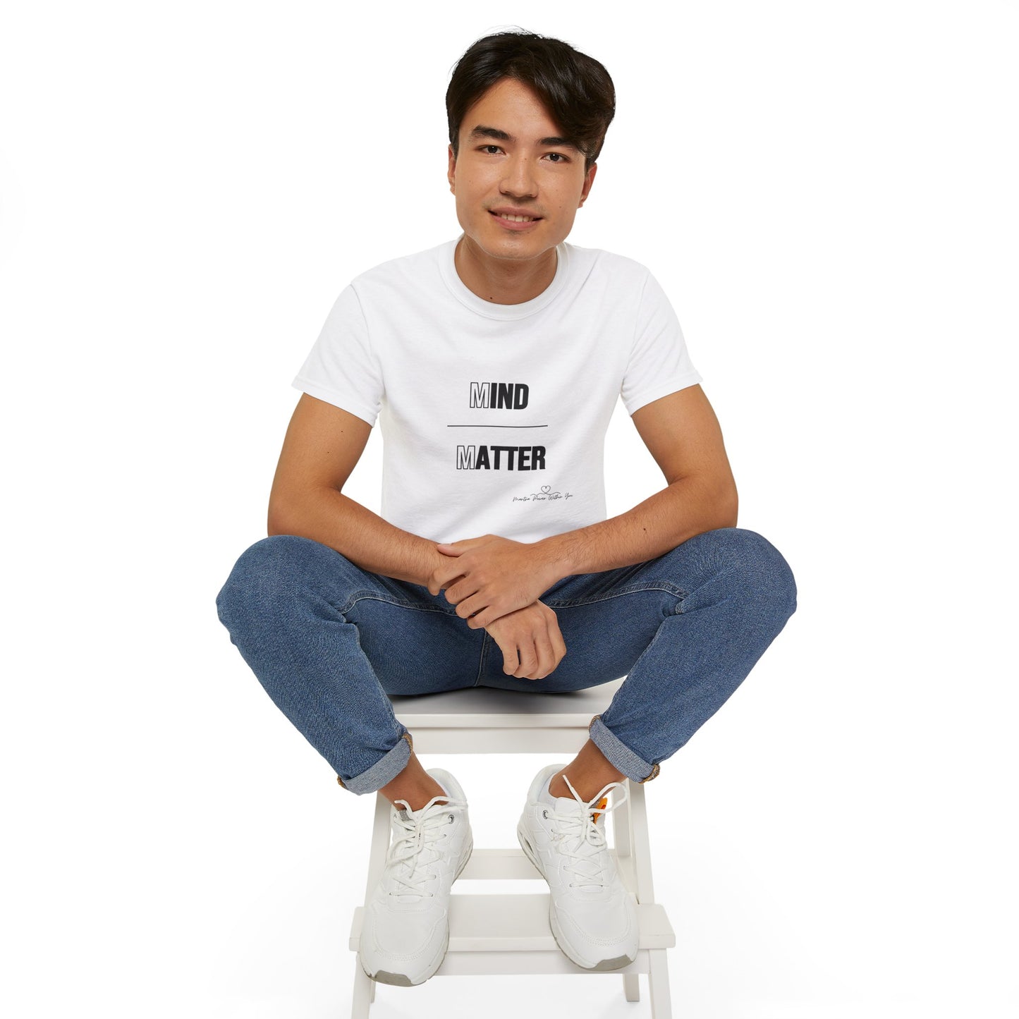 Mind Over Matter Tee, Unisex Graphic Tee, Positive Vibes Shirt, Gift for Students, Motivational Apparel, Casual Wear, Every Day Use