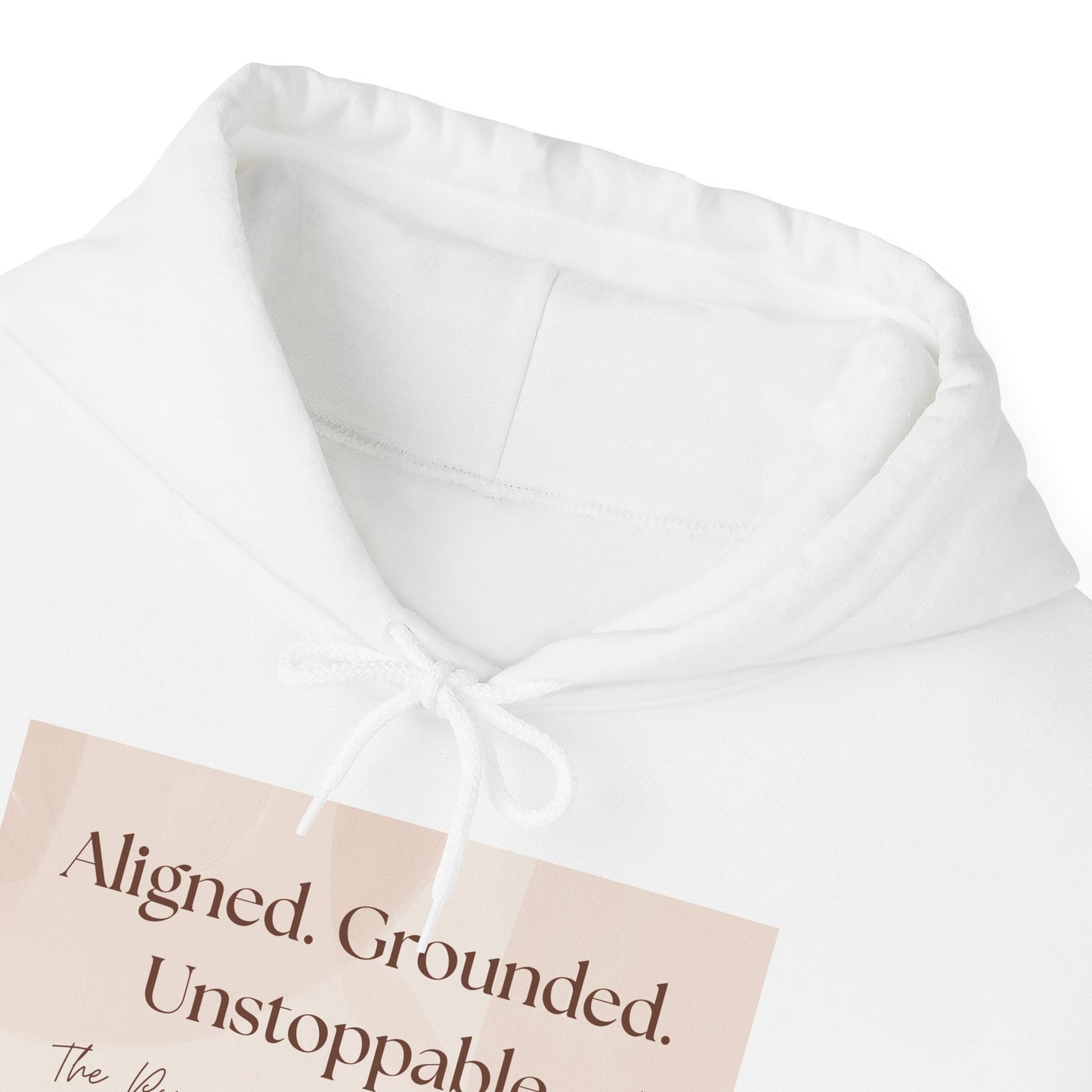 Inspirational Unisex Hoodie - Aligned. Grounded. Unstoppable.