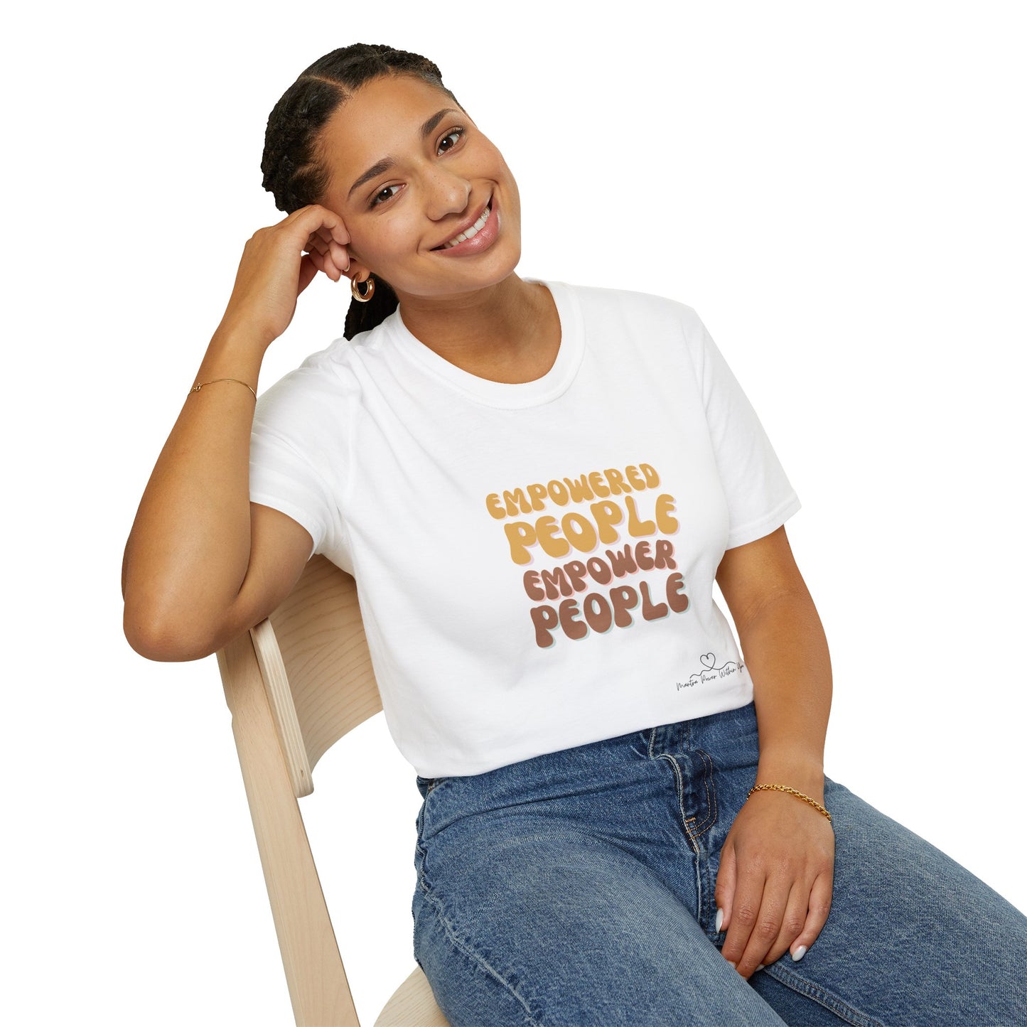 Empowered People Unisex Softstyle T-Shirt, Motivational Tee, Gift for Friends, Inspirational Apparel, Everyday Wear, Empowerment Fashion