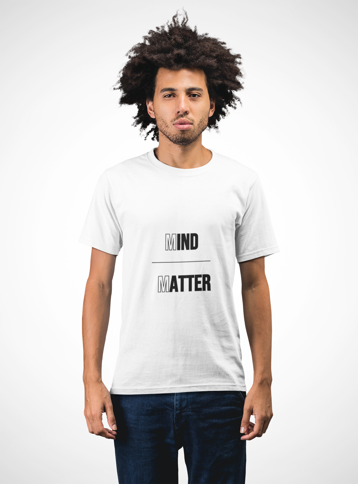 Mind Over Matter Tee, Unisex Graphic Tee, Positive Vibes Shirt, Gift for Students, Motivational Apparel, Casual Wear, Every Day Use