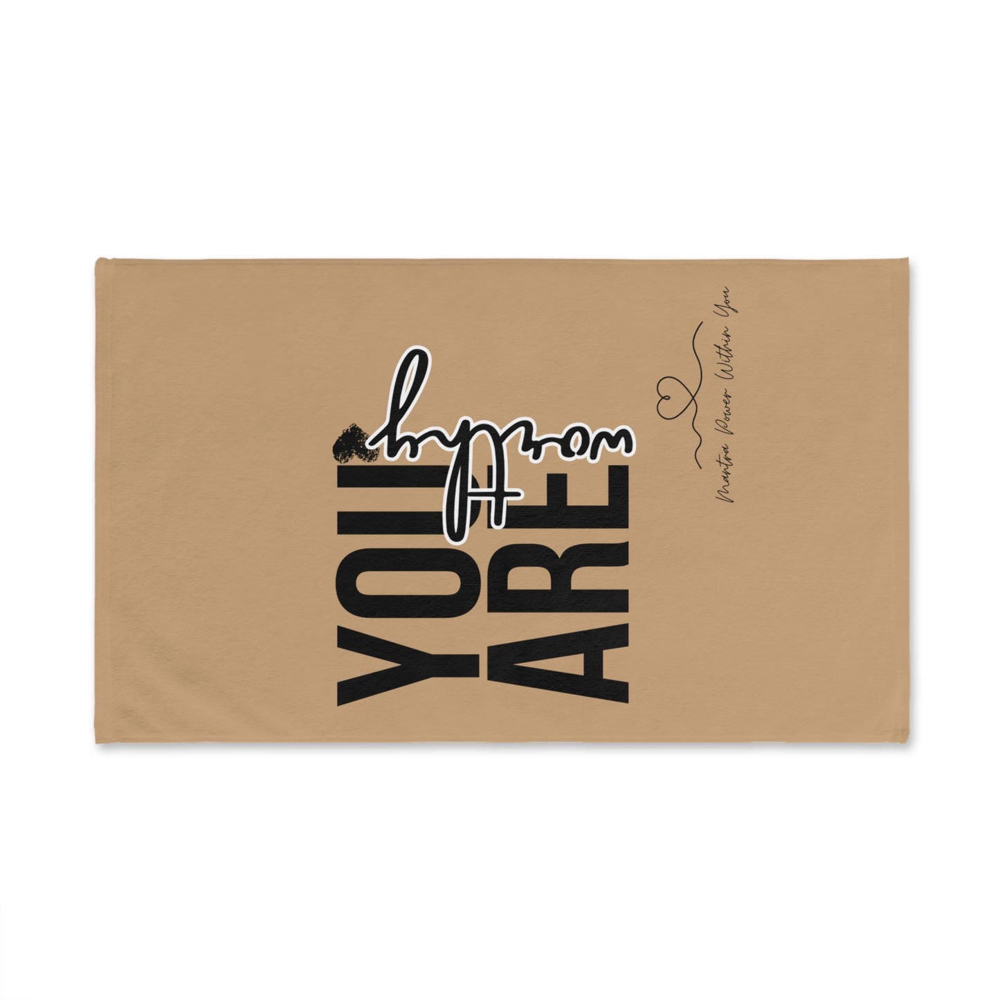 Motivational Hand Towel - 'You Are Worthy' Inspirational Gift for Home Decor, Kitchen, Self-Care, Housewarming, Positive Affirmation