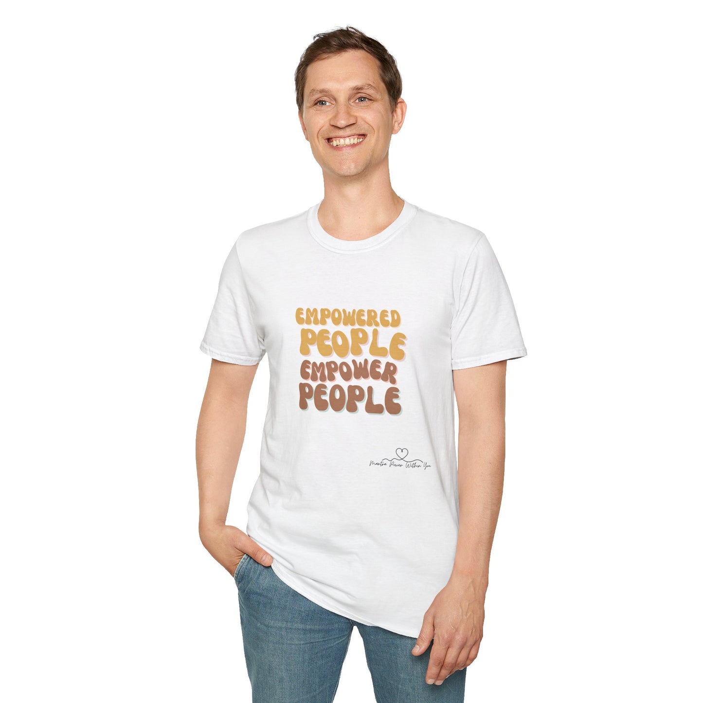 Empowered People Unisex Softstyle T-Shirt, Motivational Tee, Gift for Friends, Inspirational Apparel, Everyday Wear, Empowerment Fashion